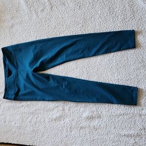 Fabletics Teal leggings full length activewear Women Sz M workout gym yoga